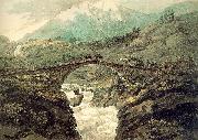 Pars, William Bridge near Mount Grimsel Germany oil painting artist